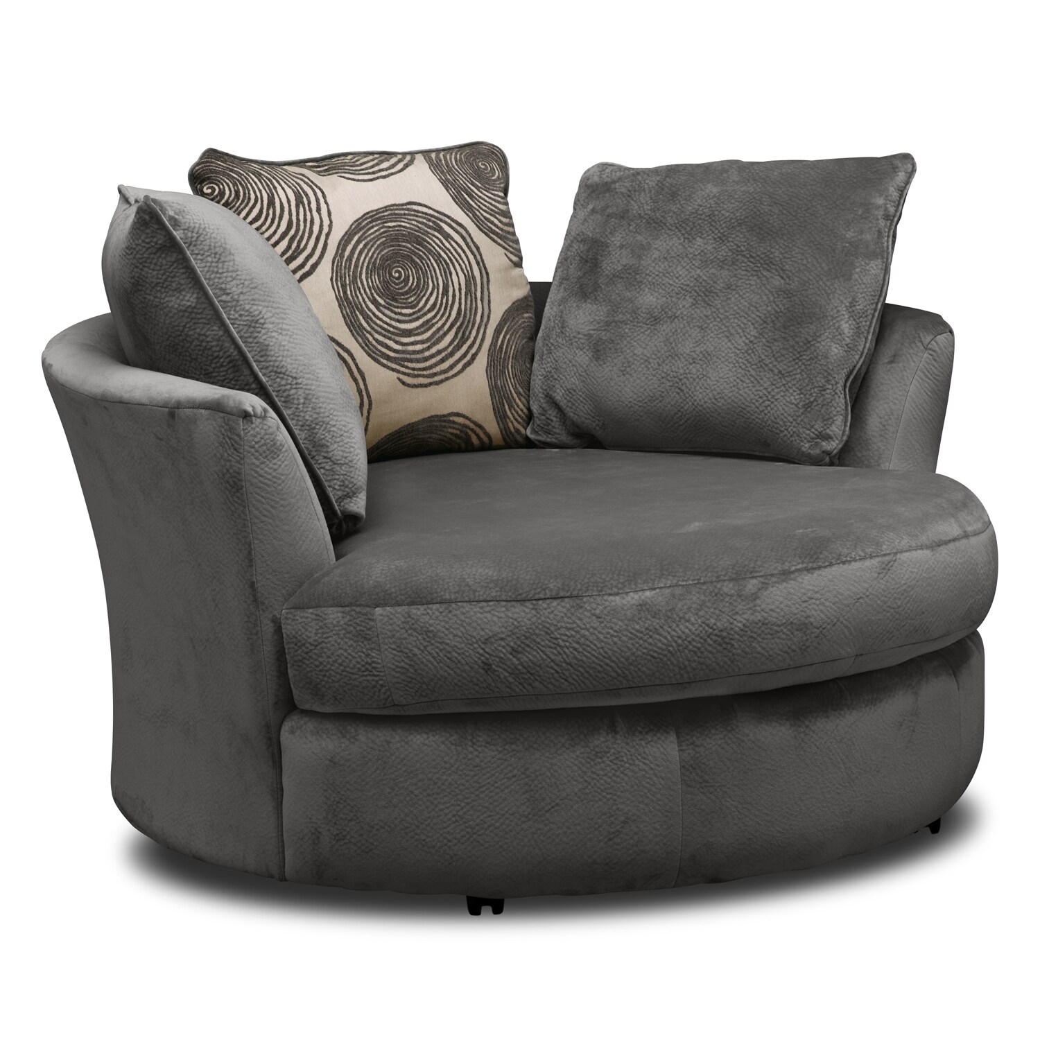 Cordelle Swivel Chair Gray Value City Furniture
